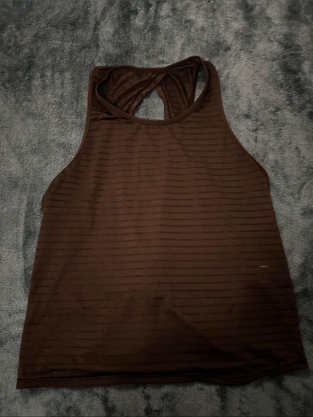 Women’s Black Twist Back Tank Top